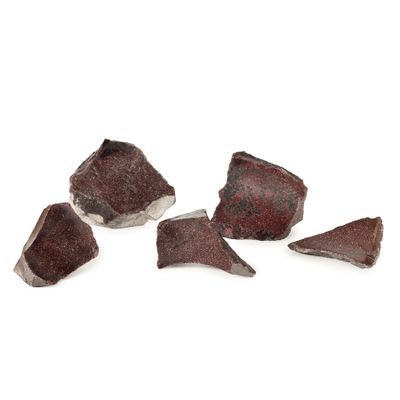 LOT DE CINQ BLOCS DE PORPHYRE ANCIENS