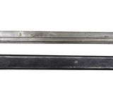 an old knife with a metal handle on a white background