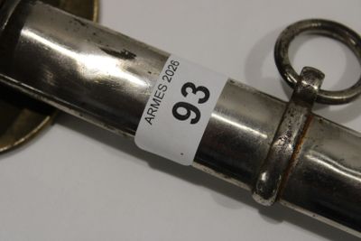 Epée du service de santé modèle 1872, lame droite de 755 mm,…
