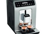 gros plan d'une machine à café sur fond blanc