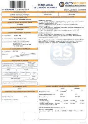 an image of a receipt for a vehicle with a barcode on it