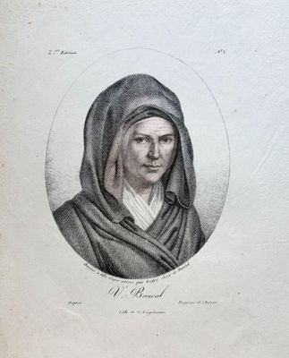 une vieille gravure représentant une femme portant un sweat à capuche