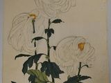 an image of a painting of flowers on a white wall