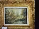 une photo d'une photo d'un tableau sur le mur