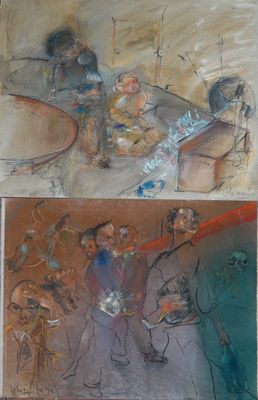 Alfredo ECHAZARRETA (1945) Lot de dessins, études. - Photo 1