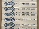 a poster with a number of motorcycles on it