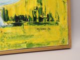 a picture of a painting on the wall of a room