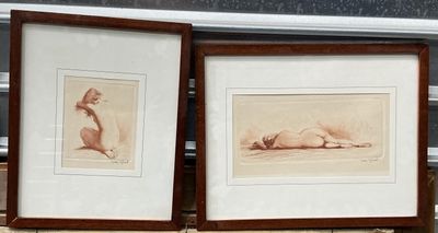 deux photos encadrées représentant un chat allongé par terre