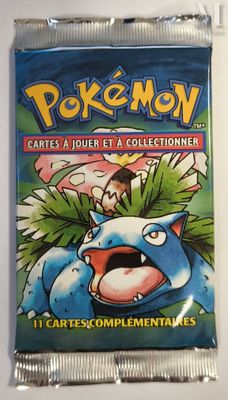 a close up of a bag of pokemon cards on a table