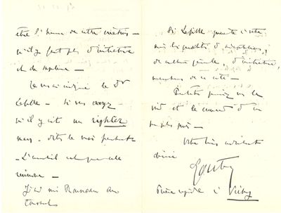 une vieille lettre manuscrite d'un homme qui écrit un poème