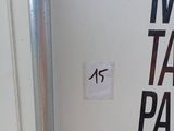 a sign on the side of a bus that says make a take on parking