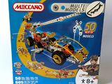 a box of legos with a model of a race car in it