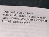 a close up of a paper with a description on it