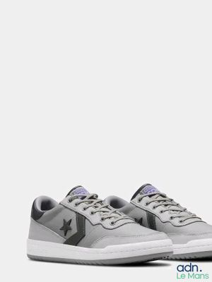 converse grey and black star player low top trainers