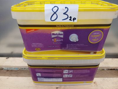 Lot de 2 seaux de colle Metylan Expert Granulés – Colle prof…