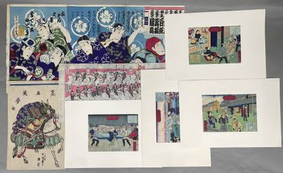 Ensemble d'estampes comprenant :