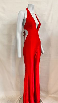 the back of a red dress on a mannequin mannequin mannequin mannequin mannequin mannequin mannequin mannequin