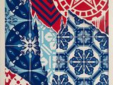 a picture of a picture of a red, white, and blue pattern