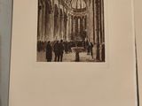 a picture of a group of people standing in front of a building