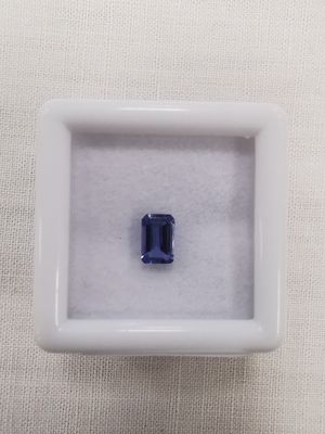 TANZANITE violet blue VVS Nbr 1 Tanzanie émeraude 6 x 4 0,7c…