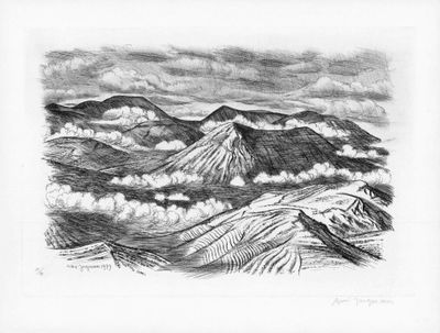 André JACQUEMIN (1904-1992) - Les montagnes, 1979, Gravure o…
