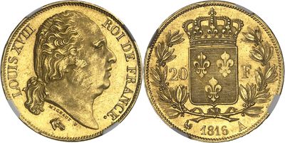 a gold sovereign coin with a crown on top of it