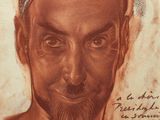 dessin représentant un homme portant une couronne sur la tête