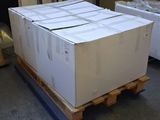 a large box on a pallet in a warehouse