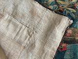 a close up of a piece of fabric on the floor