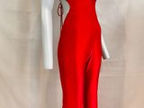 the back of a red dress on a mannequin mannequin mannequin mannequin mannequin mannequin mannequin mannequin