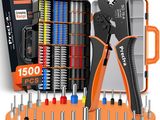 a tool kit that includes a pliers, screwdrivers, and other tools