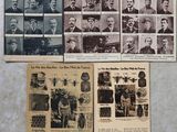 plusieurs vieilles photographies en noir et blanc représentant des hommes en costume-cravate