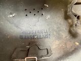 a close up of a metal object with a hole in it