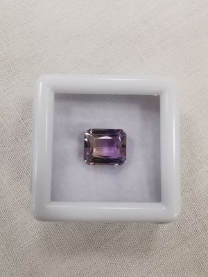 AMETRINE jaune et violet VS Bolivie émeraude 9 x 7,8 x 5,4 3…