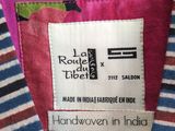 a close up of the label on a shirt