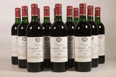 six bouteilles de vin rouge alignées sur une table