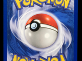 a pokemon card with a red and white ball on it
