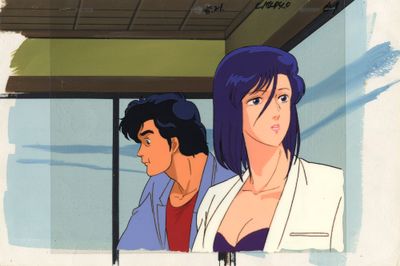 une image représentant un homme et une femme regardant par la fenêtre