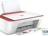 a white printer with a red top and a white printer with a red bottom