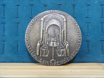 Numismatique religiosa : médaille commémorative en bronze du…