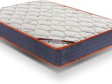 a close up of a mattress on a white surface