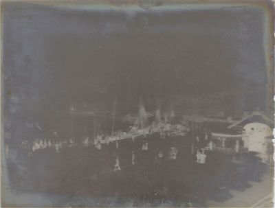 1 cliché verre, vue du pont de Dieppe