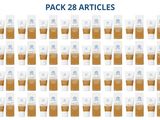 a large group of bottles of various types of skin care products