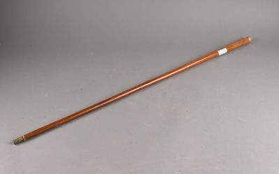 Canne à petit pommeau or ciselé de feuille d'acanthe