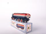 a toy train that is sitting on top of a box