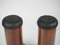 Paire de tabourets cylindriques de style Art Déco, placage d… (photo 2)