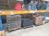 a lot of items on the shelves in the warehouse