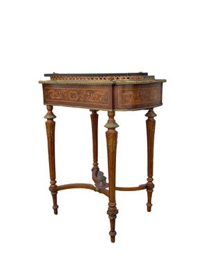 an image of a small table with a drawer on top of it