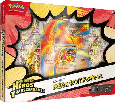 une boîte de cartes à collectionner Pokémon avec l'image d'un personnage Pokémon
