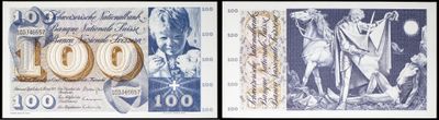 deux images différentes d'un billet de mille dollars sur lequel figure le portrait d'un homme